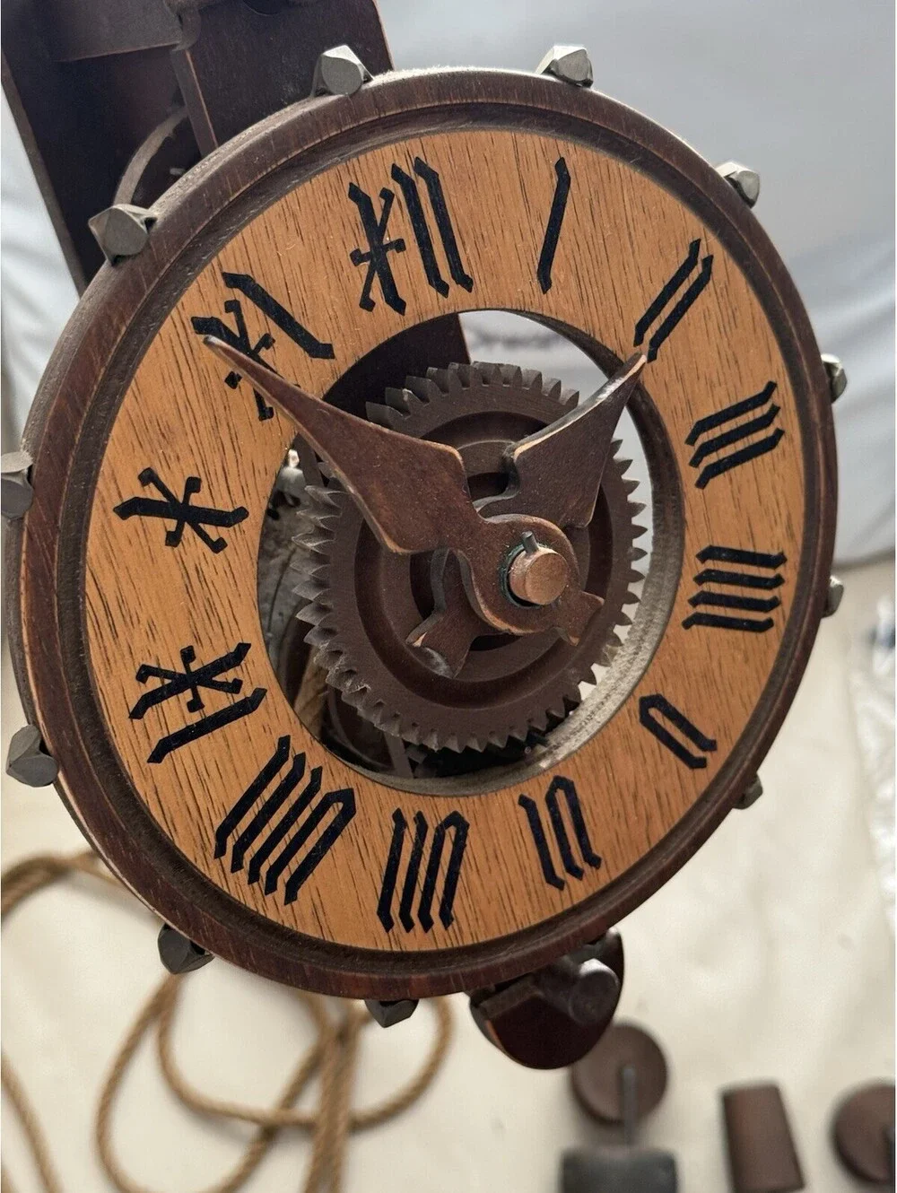 Vintage Baumann Ltd Buco Swiss wall Clock ( Untested ) Looks To Be Complete